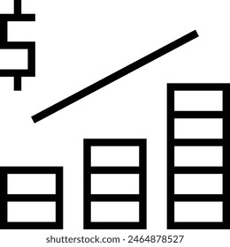 economics icon. Thin linear style design isolated on white background