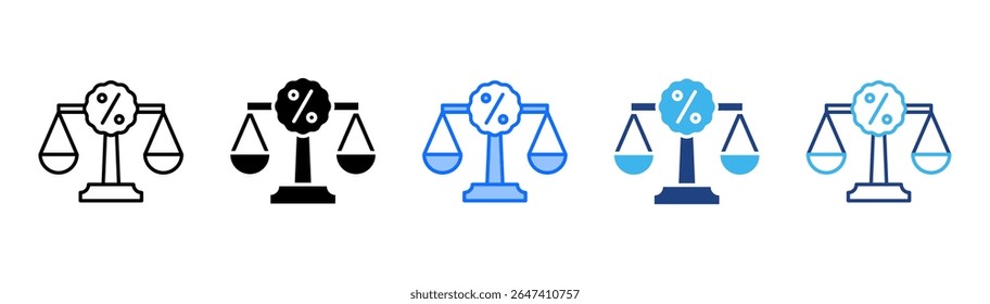 Economies Of Scale Symbol Set mehrere Stil Sammlung
