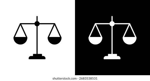 Economías de escala Vector de iconos gráficos. Conjunto de Vector negro sólido plano