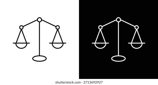 Economías de la escala icono Vector logotipo esquema. delgado línea símbolos