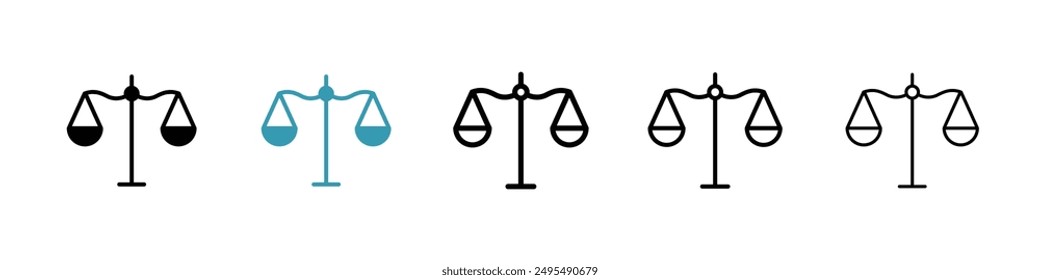 Economies of scale line icon vector set.