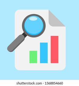 Economy analysis vector icon