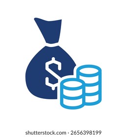 economia colorido ícone vetor design bom para web ou aplicativo móvel