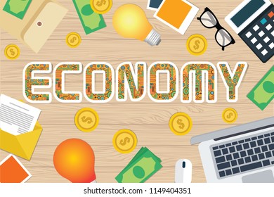 Economy concept vector design