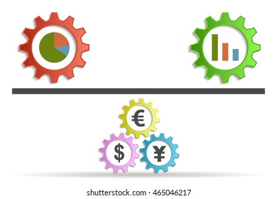 economy and graphics background