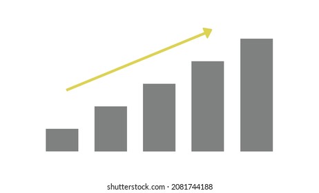 Economy Growth Bar Both Rise And Decrease Where There Is An Arrow Indicator Up Or Down. Suitable For Economy Update After 