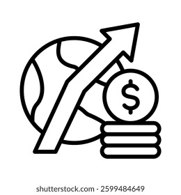 Economy Icon Element for Design
