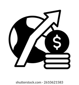 Economy Icon Element for Design