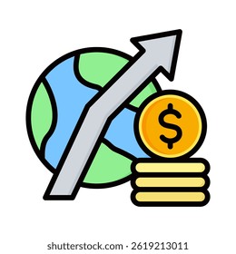 Elemento de ícone de economia para design