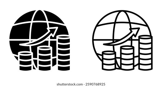 Economy icon on white background