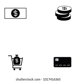 economy icon set