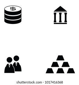 economy icon set