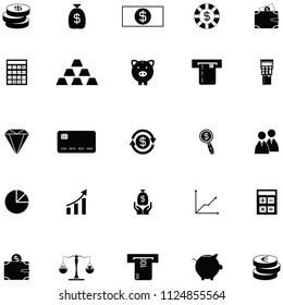 economy icon set