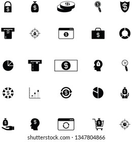 economy icon set