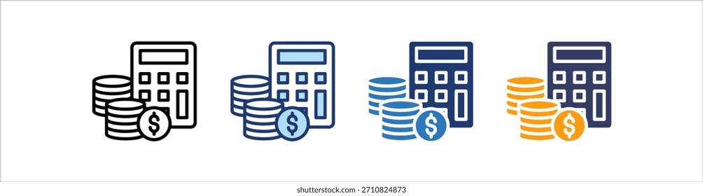Ícone de Economia Definir Coleção de Vários Estilos