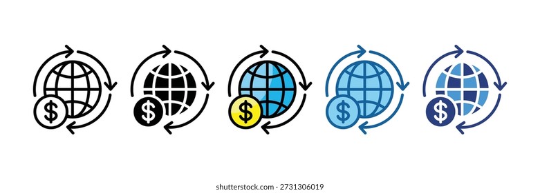 Economy Icon Set Multiple Style Collection