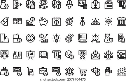 Economy icons High-Quality Vector Icons Collection with Editable Stroke. Ideal for Professional and Creative Projects