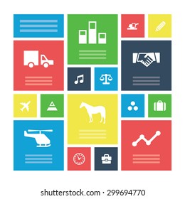 economy icons universal set for web and mobile