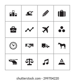 economy icons universal set for web and mobile