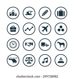 economy icons universal set for web and mobile