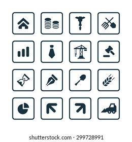 economy icons universal set for web and mobile