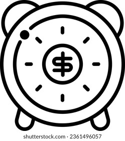 Economy line icon vector design template and ilustration 
