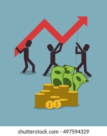 economy and money related icons image