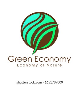 Economy of nature logo vector.