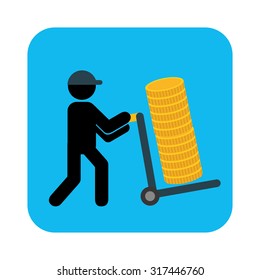 economy and savings design, vector illustration eps10 graphic 