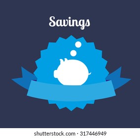 economy and savings design, vector illustration eps10 graphic 