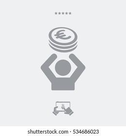 Economy support - Vector web icon