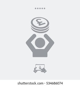 Economy support - Vector web icon