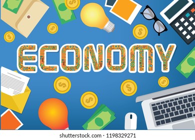 Economy vector concept design