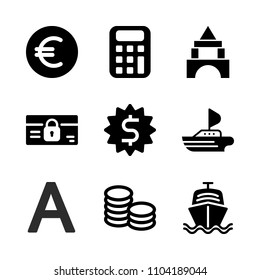 Economy vector icon set. crypto, data, education and vector icons vector illustration.