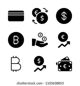Economy vector icon set. customer, symbol, economic and conceptual icons vector illustration.