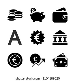 Economy vector icon set. gold, man, landmark and e-commerce icons vector illustration.