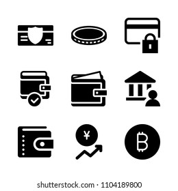 Economy vector icon set. gold, currency, element and treasure icons vector illustration.
