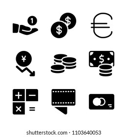 Economy vector icon set. object, planning, europe and money icons vector illustration.