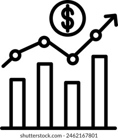 Economy Vector Line Icon Design