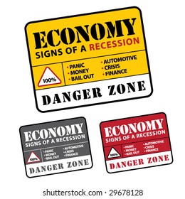 Economy Warning Sticker