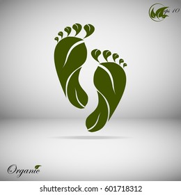 eco-Organic traces abstract, Natural Bio Eco