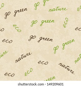 eco-style, seamless vector background, eps10