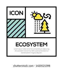 ECOSYSTEM ICON AND ILLUSTRATION CONCEPT