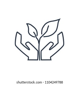 Ecosystem icon. Isolated plant and ecosystem icon line style. Premium quality vector symbol drawing concept for your logo web mobile app UI design.