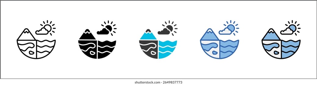 Ecosystem Icon Pack Multistyle Illustration