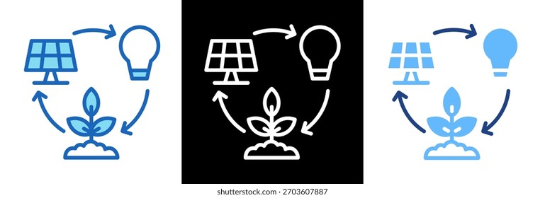 Ícone de ecossistema tripplestyle Vetor Illustration
