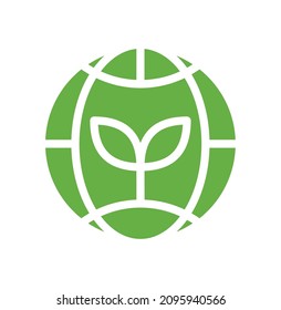 Ecosystem icon. Vector graphic glyph style isolated on white background