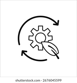ecosystem icons. simple solid vector