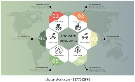 Ecosystem Infographic Design,vector Illustration