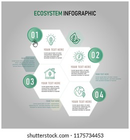 Ecosystem infographic,vector illustration